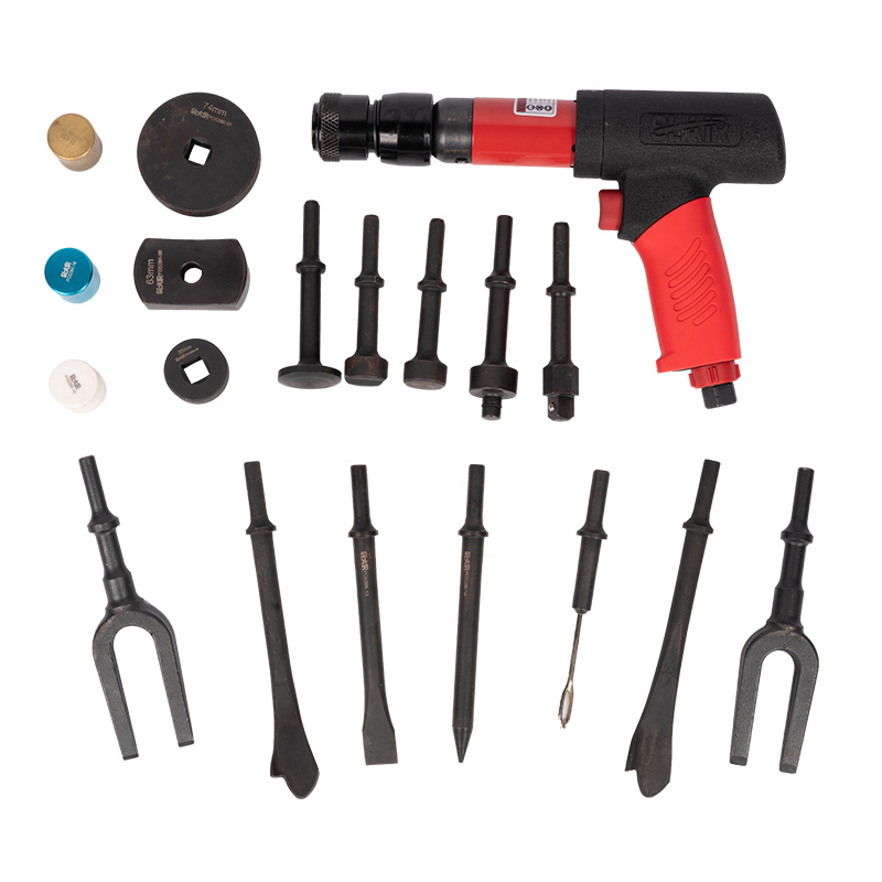  SLAIR Tool Kit 20PC 250MM AIR HAMMER KIT, MED FJÄDER, SPECIAL VILBRO MEJSEL, HEAVY DUTY, BMC SET 