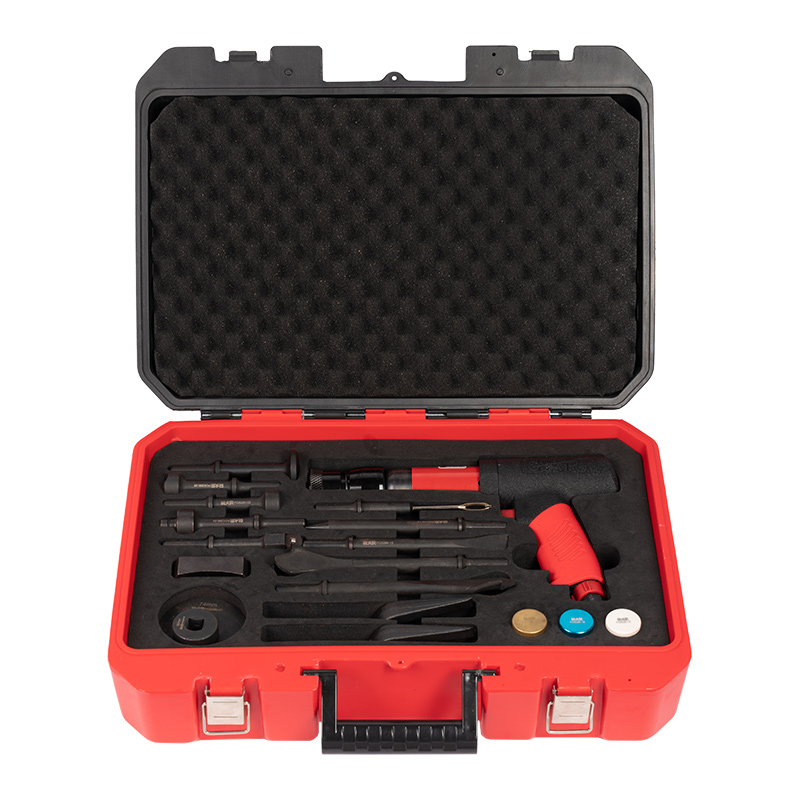  SLAIR Tool Kit 20PC 250MM AIR HAMMER KIT, MED FJÄDER, SPECIAL VILBRO MEJSEL, HEAVY DUTY, BMC SET 